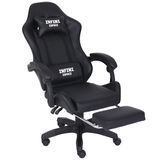 Ігрове крісло з підставкою для ніг INFINI Espace - Black 1000 фото