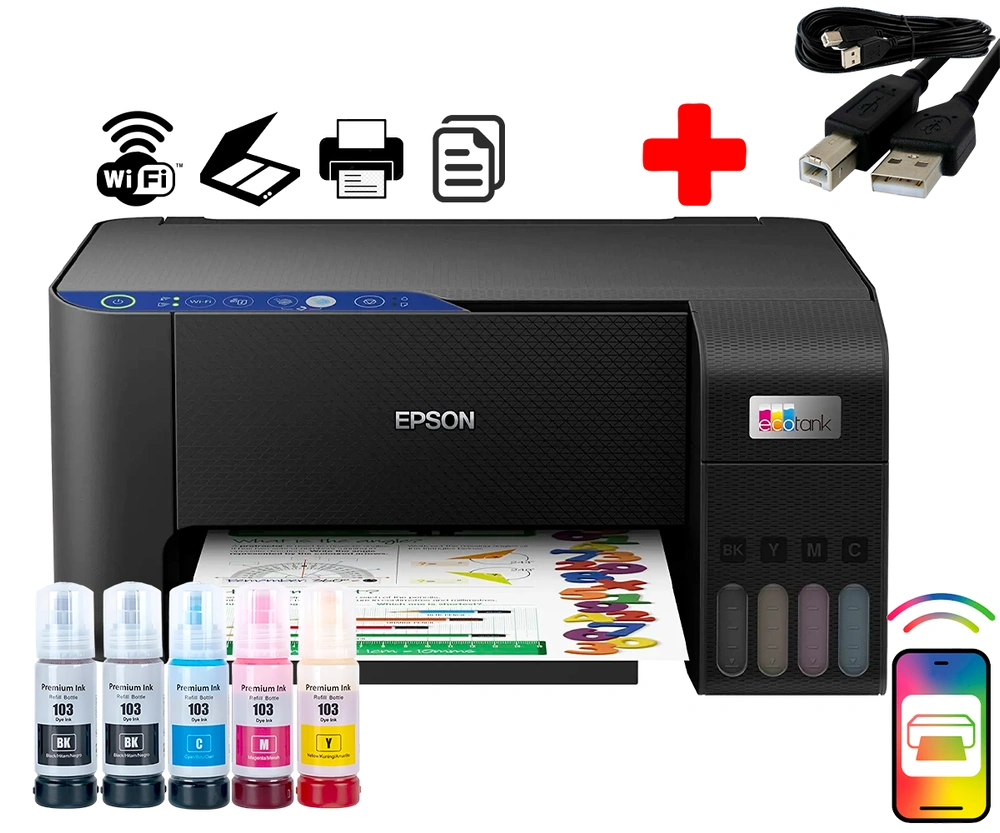 Купить МФУ Epson EcoTank L3251 с Wi-fi C11CJ67406 в интернет магазине Megaprice