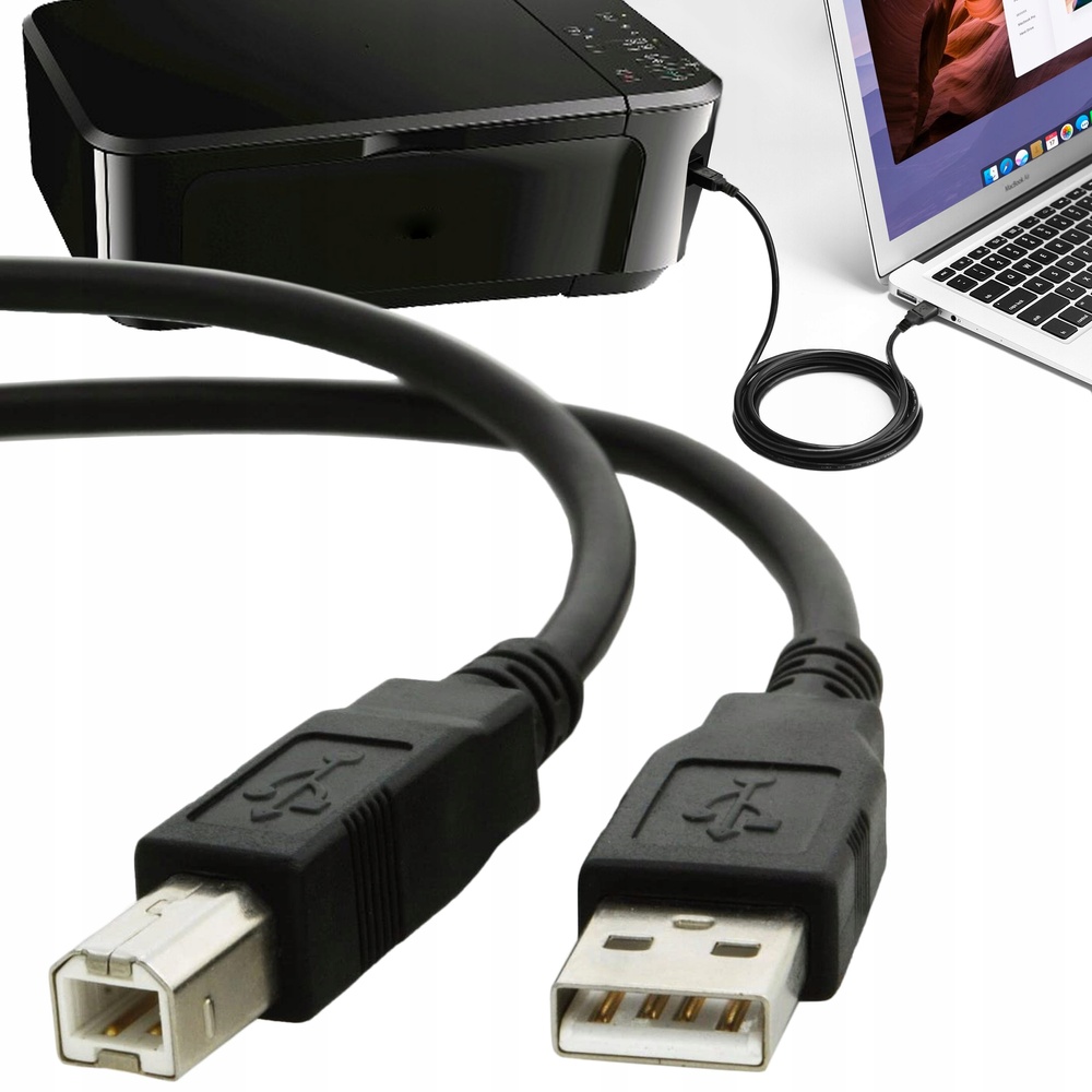 Кабель к принтеру USB 2.0 - 1,8м черный (AM/BM) usb2.0 фото