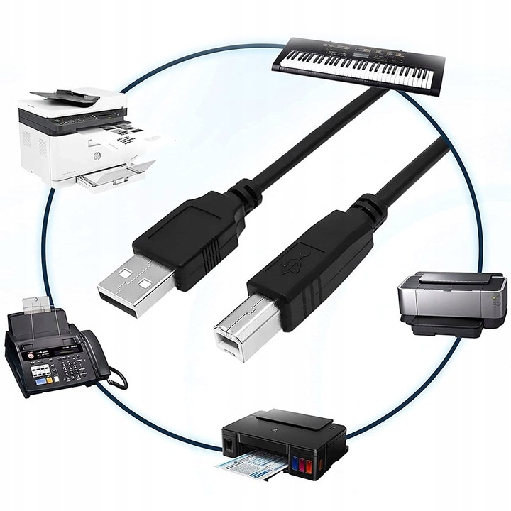 Кабель к принтеру USB 2.0 - 1,8м черный (AM/BM) usb2.0 фото