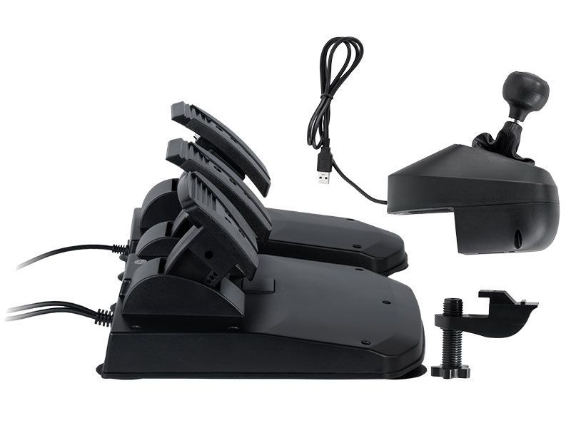 Ігрове кермо з педалями та коробкою передач Tracer GridRacer 1080&deg; для PC/PS4/PS3/Xbox One/Xbox Series/Switch/Android TRAJOY48011 фото